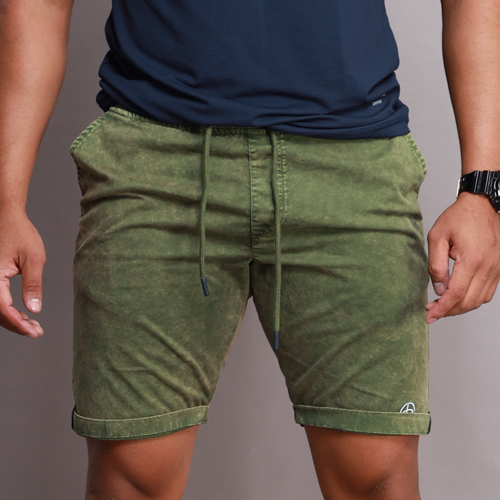 green co ord colourblock jogger shorts