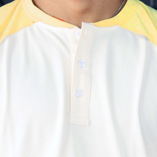 D-Blaq Yellow-and-White-Raglan-T-Shirt 2