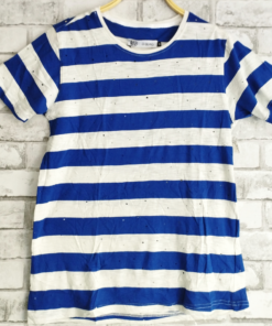Dblaq-Patched-Stripe-Blue-T-Shirt