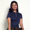 Dblaq Floral Printed Navy Polo T-Shirt