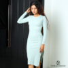 Dblaq Mint Green Long sleeve ribbed bodycon
