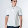 D-Blaq Arctic White Chinese Collar Polo T-Shirt