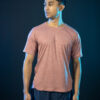 D-blaq Quick Dry Sleek Trainer T-Shirt in Brick Red