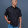 Dblaq Blue Striped Short Sleeve Shirt
