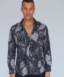 Midnight Blooms Slim Fit Shirt