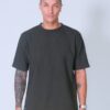 Bubble Knit Oversized T-Shirt - Moss