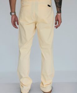 Premium Cotton Relaxed Chinos - Sunbeam Gold