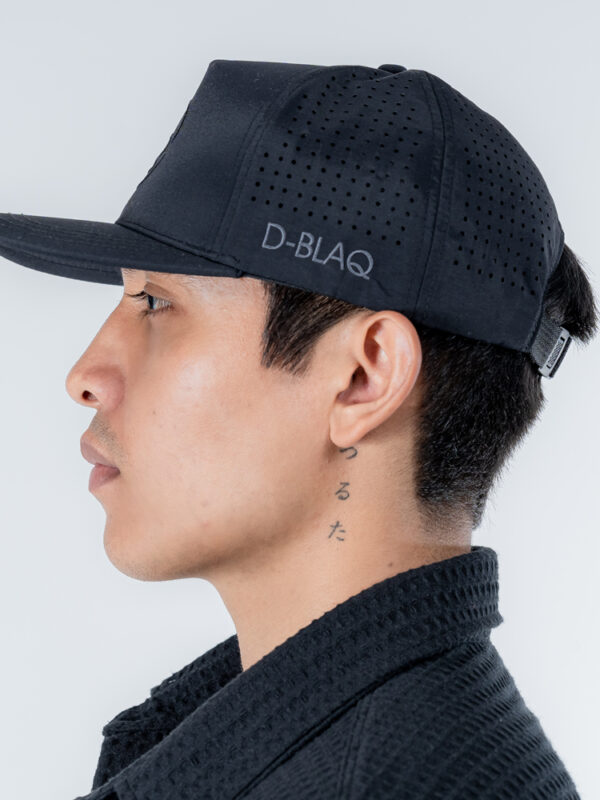 Laser cut mesh 5 panel snapback