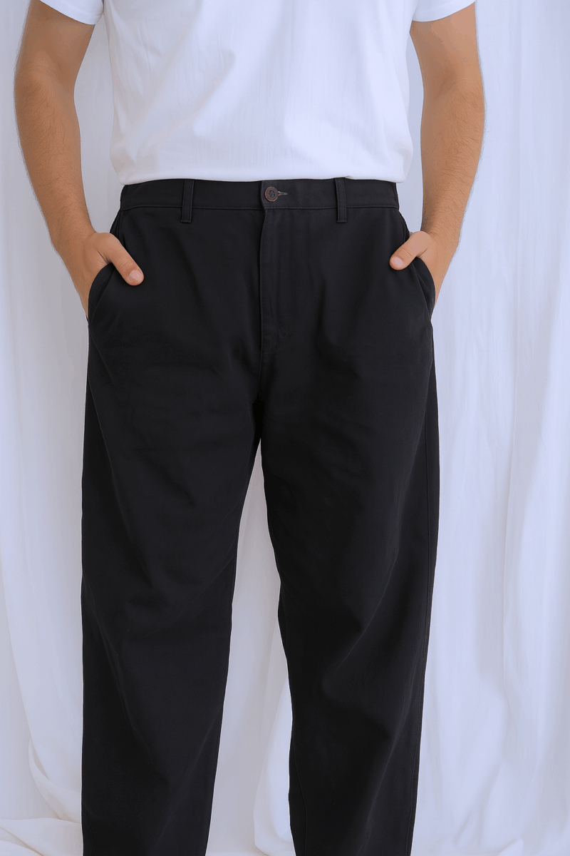 Loose fit chino pants