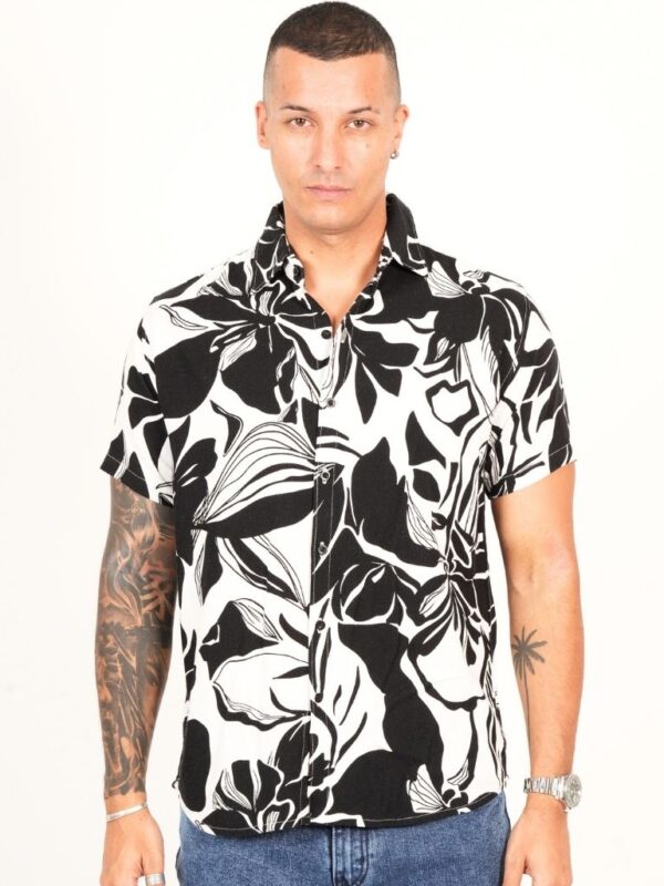Floral linen luxe shirt