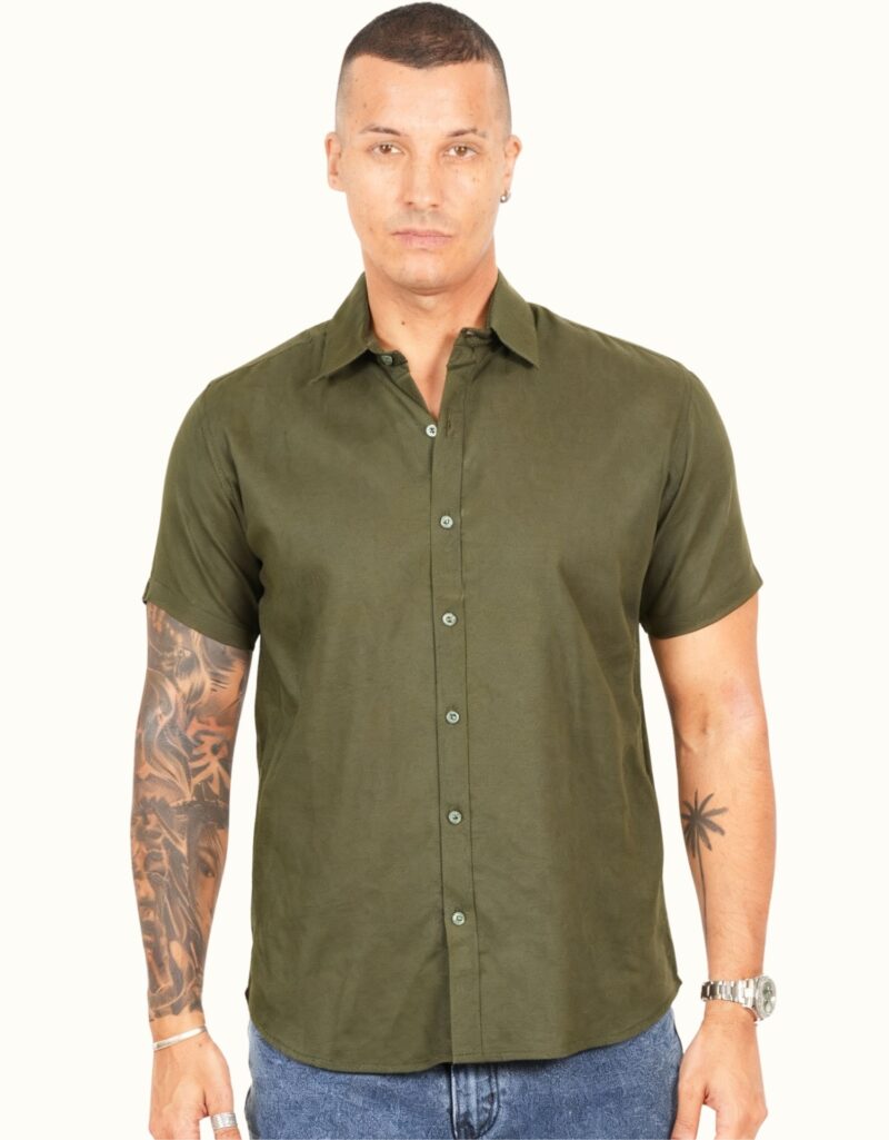 Linen luxe short sleeve shirt - Image 3
