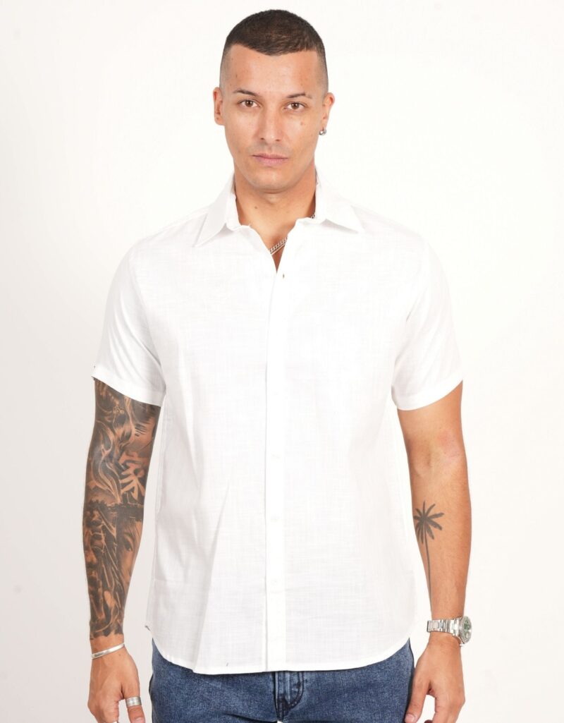 Linen luxe short sleeve shirt - Image 5