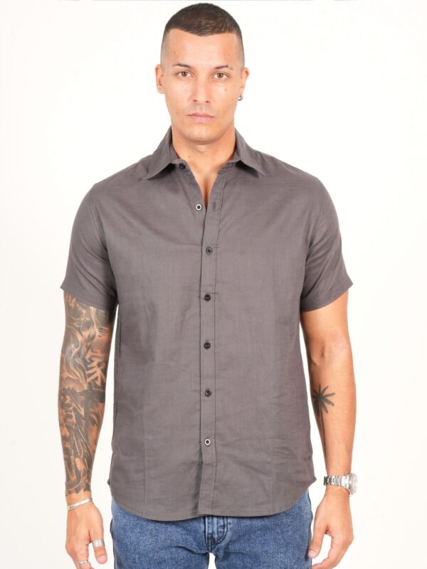 Linen luxe short sleeve shirt