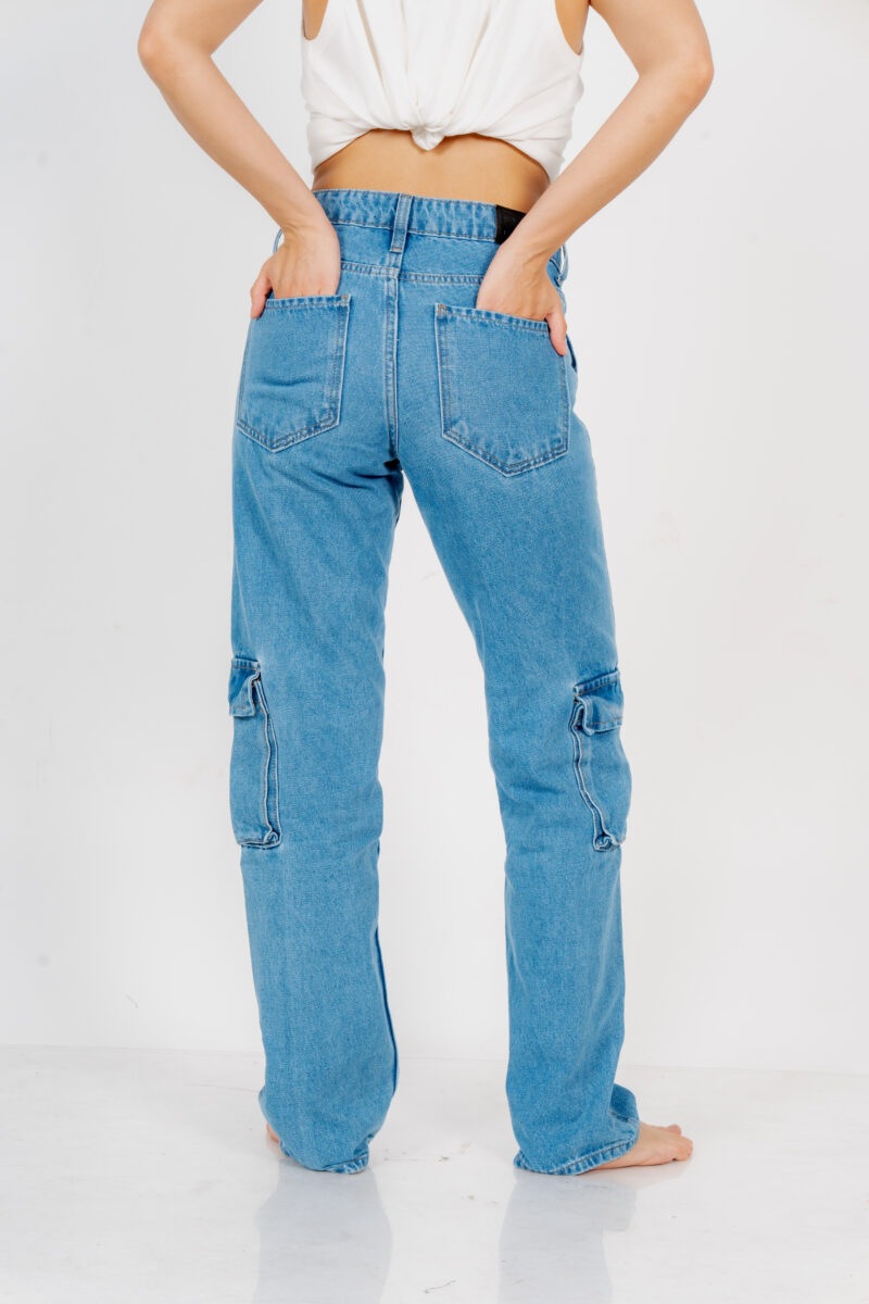 Cargo denim jeans - Image 3