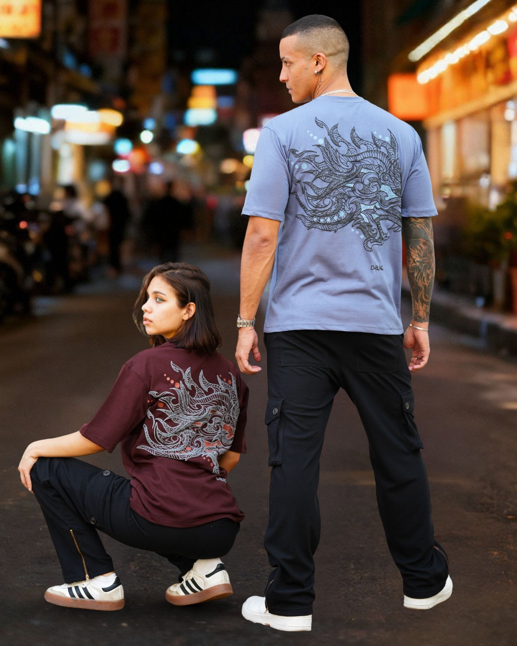 Urban dragon st.art oversized t-shirt