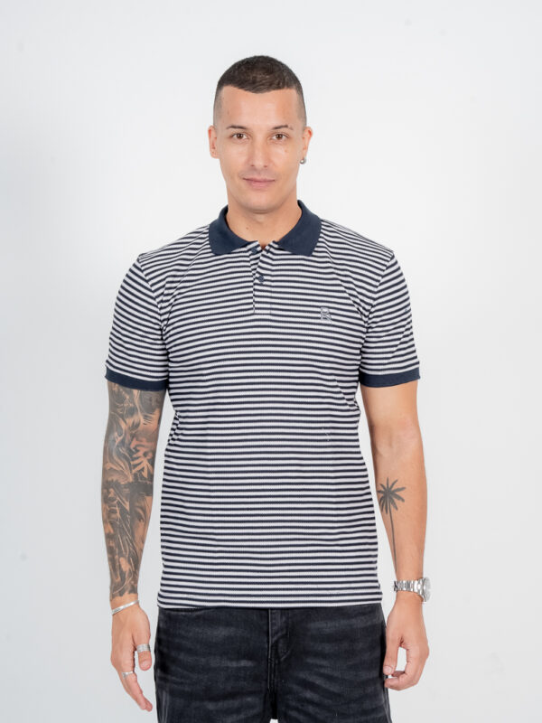 Stripe vault polo t-shirt