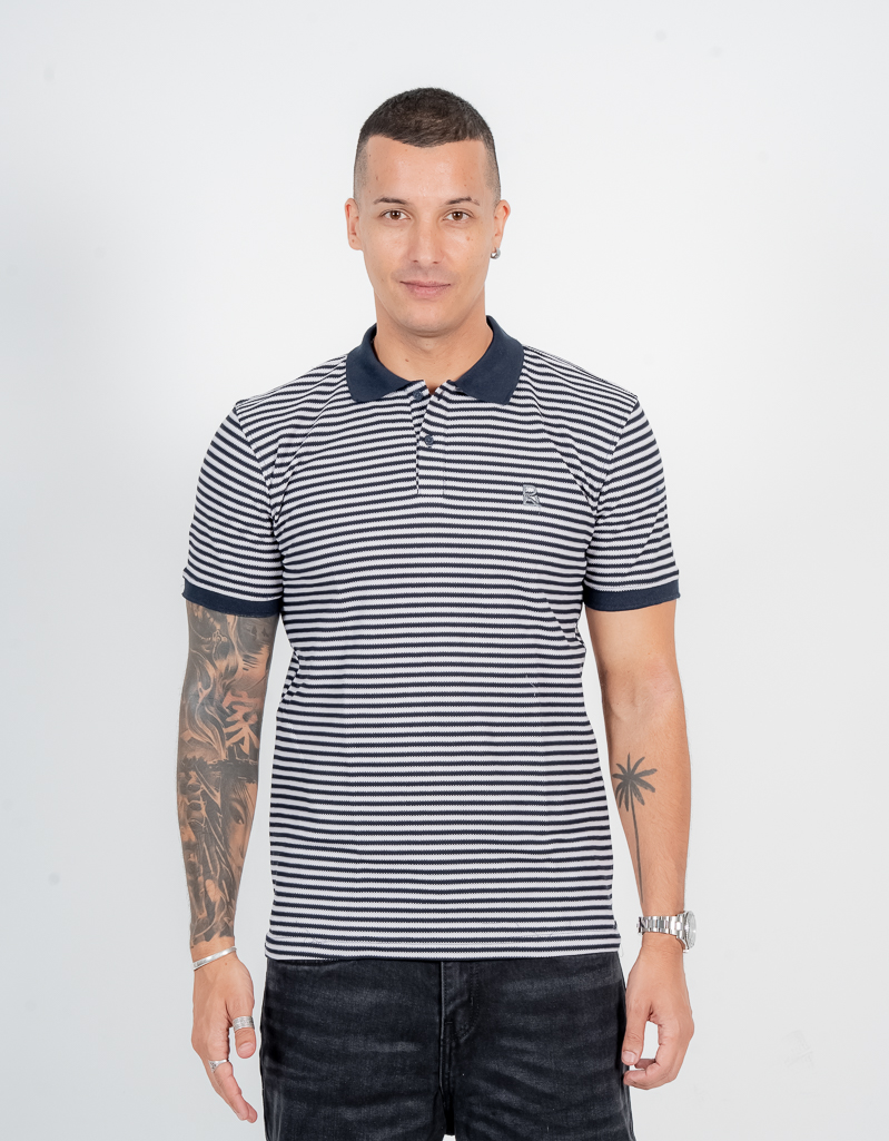 Stripe vault polo t-shirt