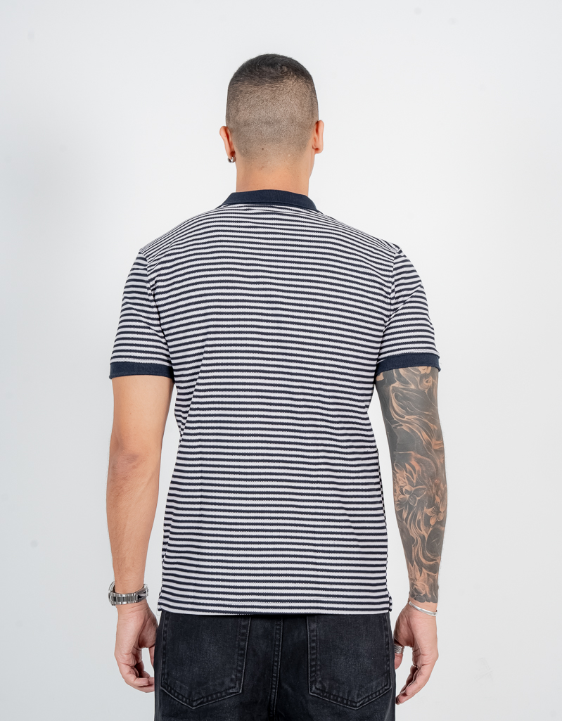 Stripe vault polo t-shirt - Image 3