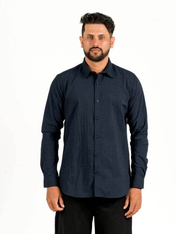 RAISED CHECK LONG SLEEVE SHIRT