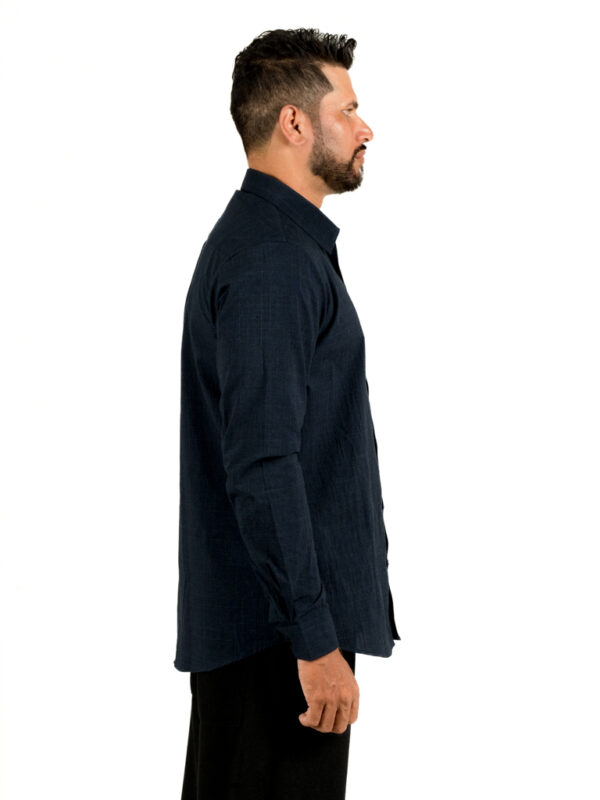 RAISED CHECK LONG SLEEVE SHIRT