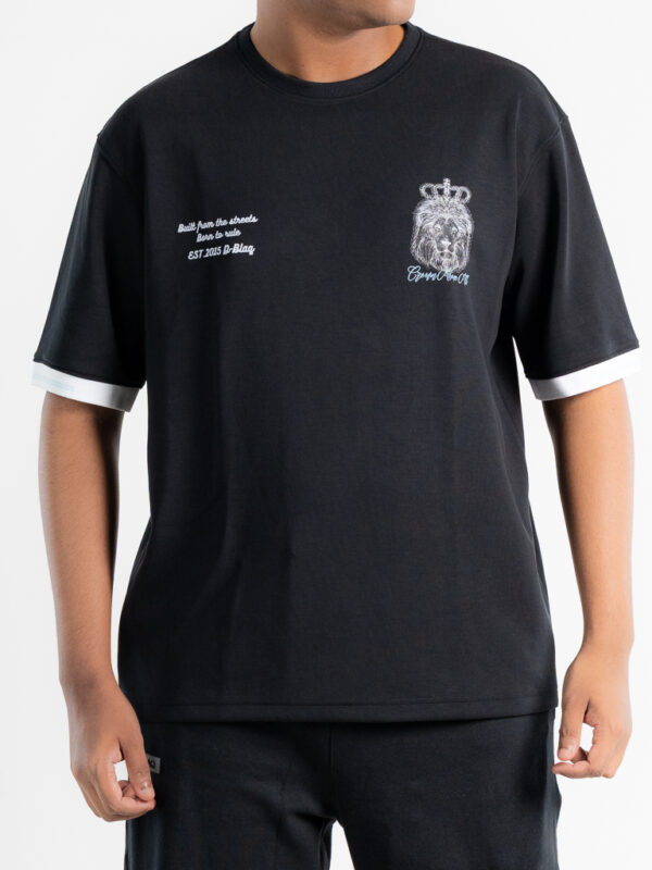 Neoprene crown oversized t-shirt