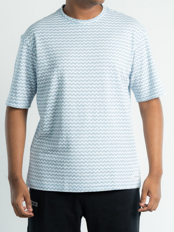 Blue wave oversized t-shirt