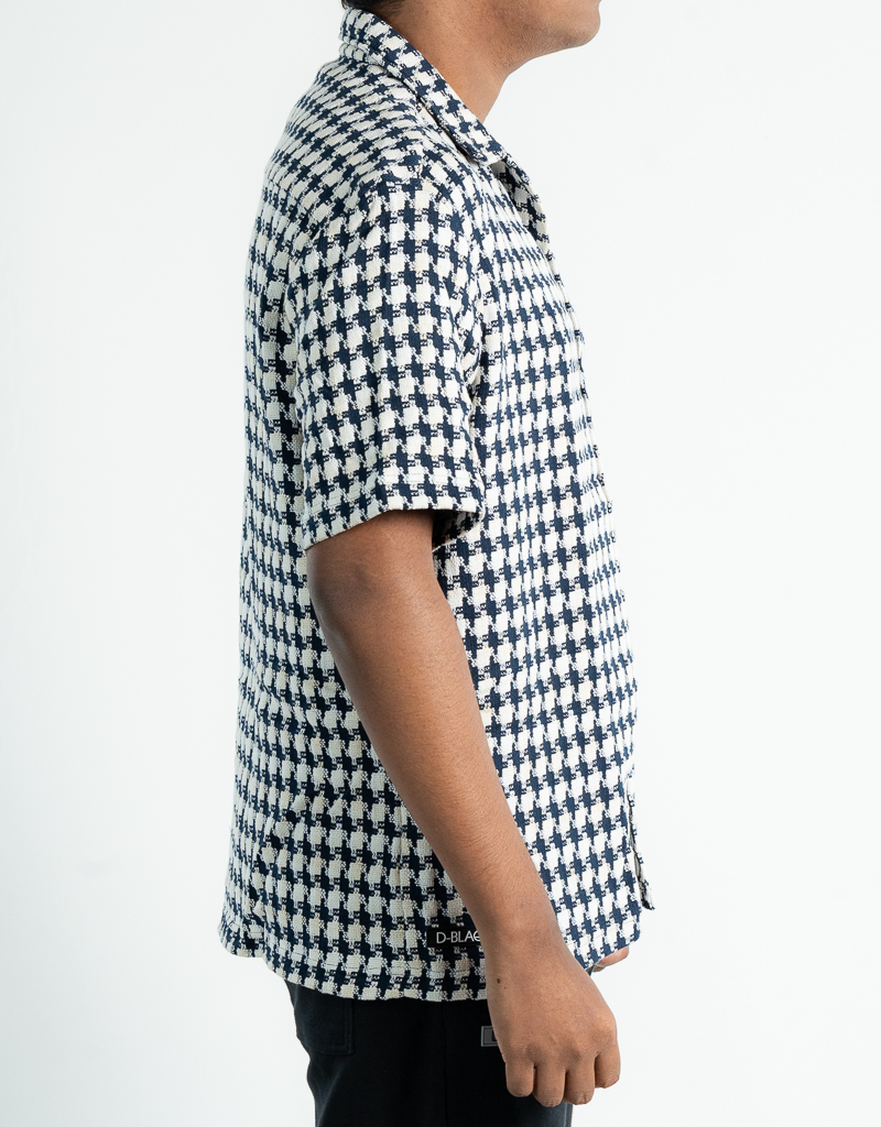 Cloud knit kit-top revere collar shirt - Image 3