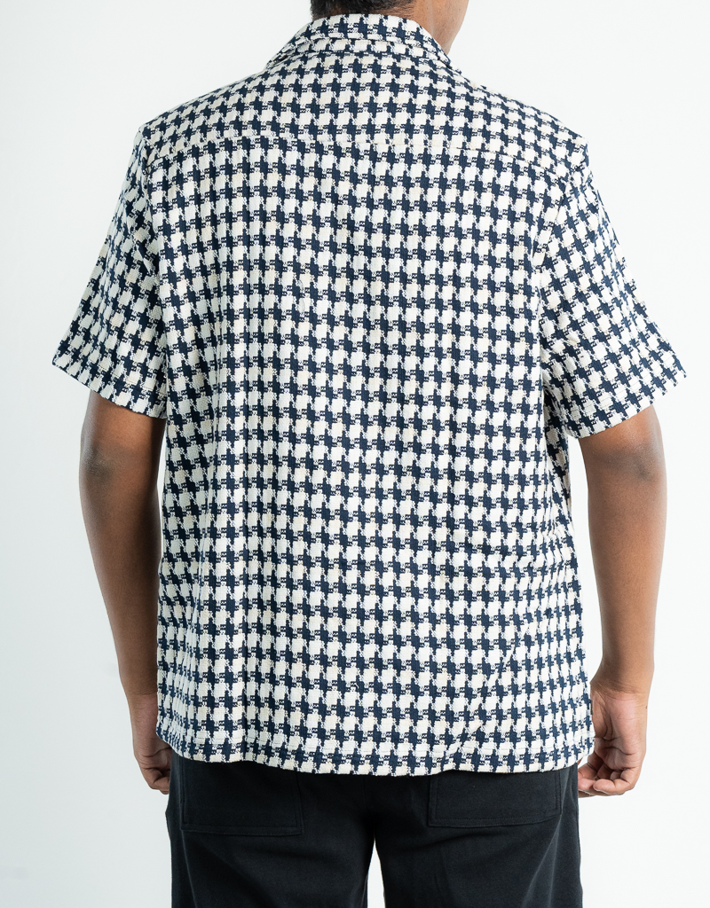 Cloud knit kit-top revere collar shirt - Image 2